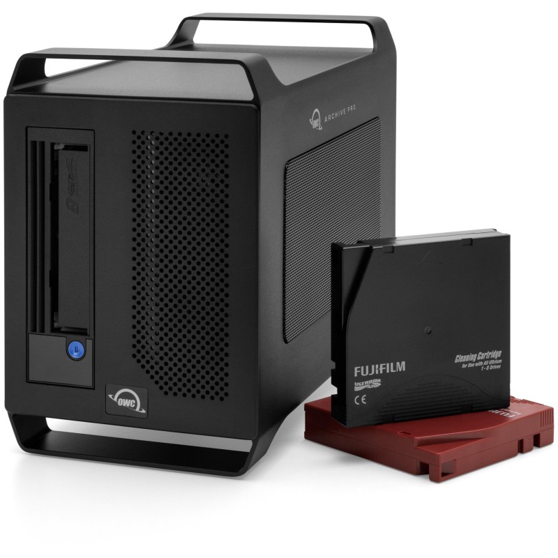 OWC Mercury Pro LTO-8 Sol. w/Tape & Cleaner -  + 16TB Staging SSD with Argest back up   LTO software