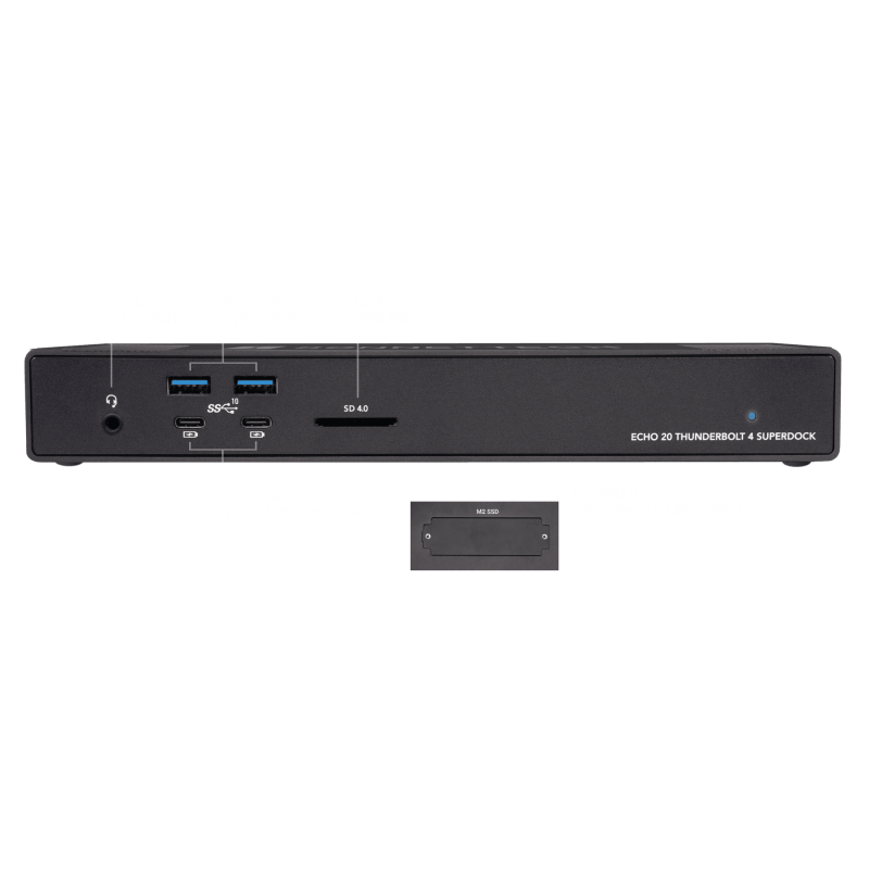 Sonnet Echo 20 Thunderbolt 4 SuperDock 2TB M.2 SSD NVMe 20 portów 100W