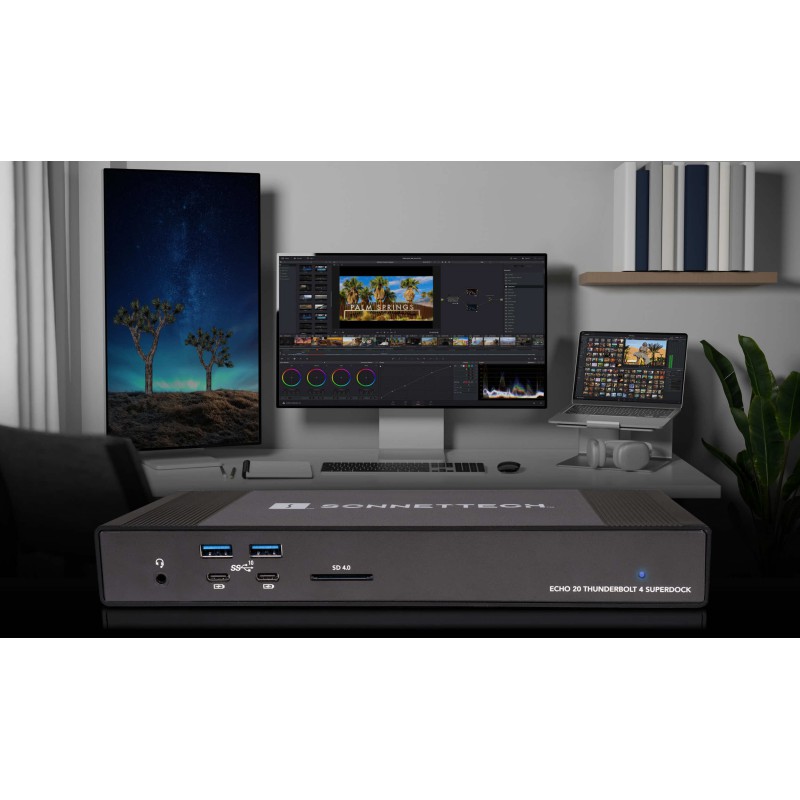 Sonnet Echo 20 Thunderbolt 4 SuperDock 2TB M.2 SSD NVMe 20 portów 100W