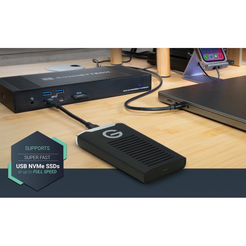 Sonnet Echo 20 Thunderbolt 4 SuperDock 2TB M.2 SSD NVMe 20 portów 100W