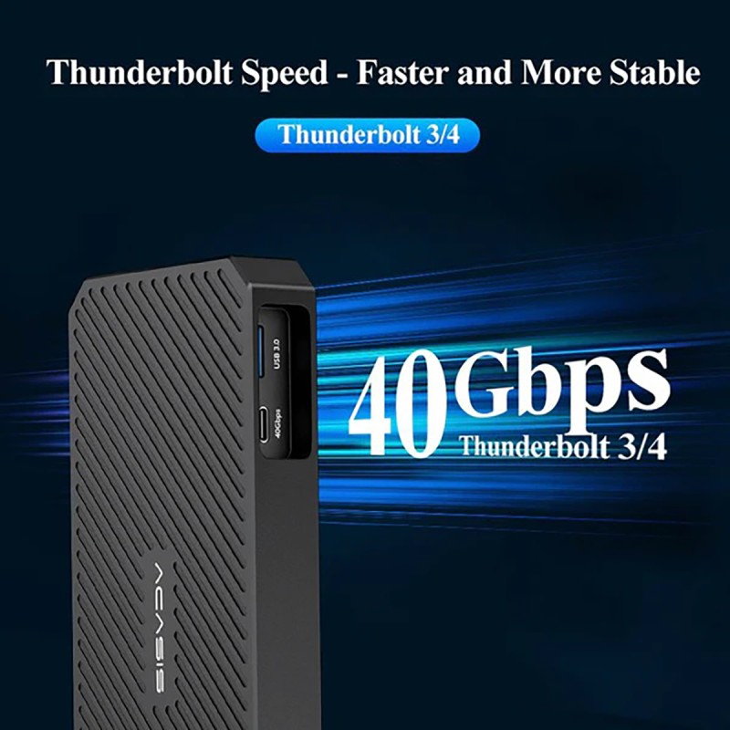 Acasis Thunderbolt 3 Quad HDMI Channel Video Capture Card Compatible with macOS and Win