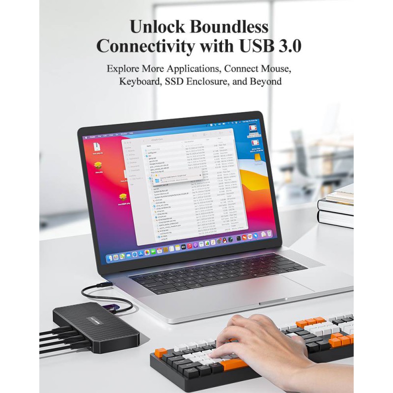 Acasis Thunderbolt 3 Quad HDMI Channel Video Capture Card Compatible with macOS and Win
