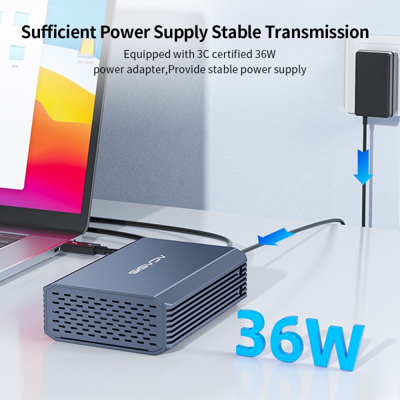 ACASIS kieszeń na dysk 2,5\" U.2 | U.3 NVMe SSD Thunderbolt 4 | USB-C 40 Gb/s