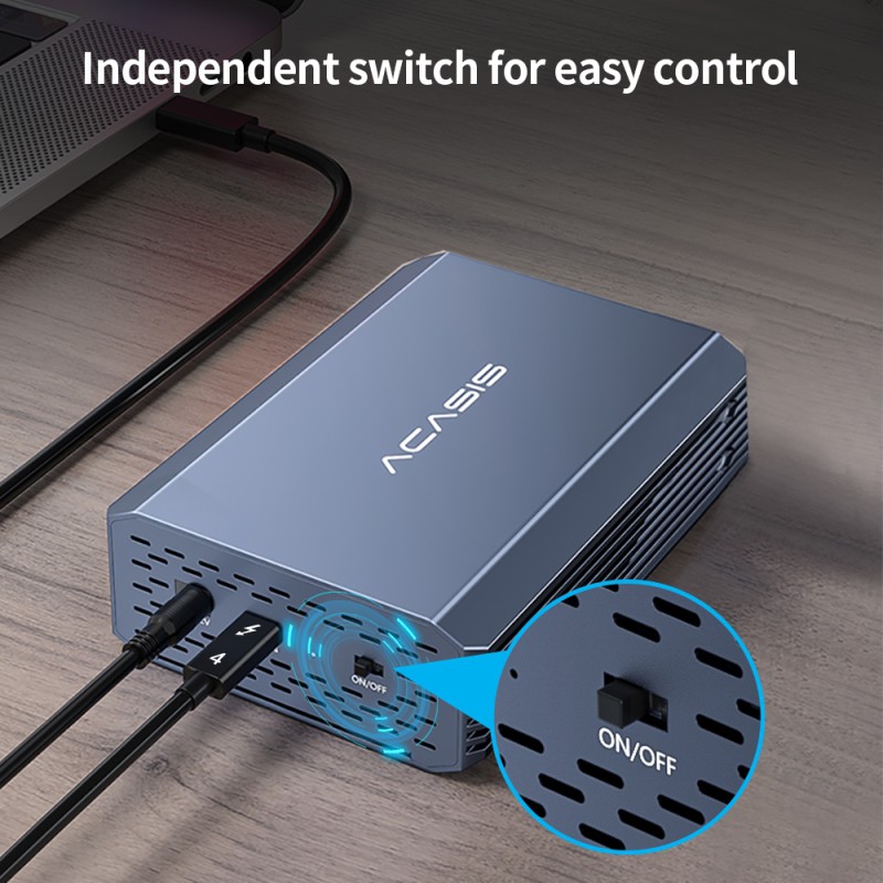 ACASIS kieszeń na dysk 2,5\" U.2 | U.3 NVMe SSD Thunderbolt 4 | USB-C 40 Gb/s