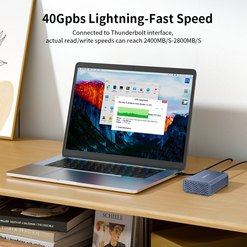 ACASIS kieszeń na dysk 2,5\" U.2 | U.3 NVMe SSD Thunderbolt 4 | USB-C 40 Gb/s