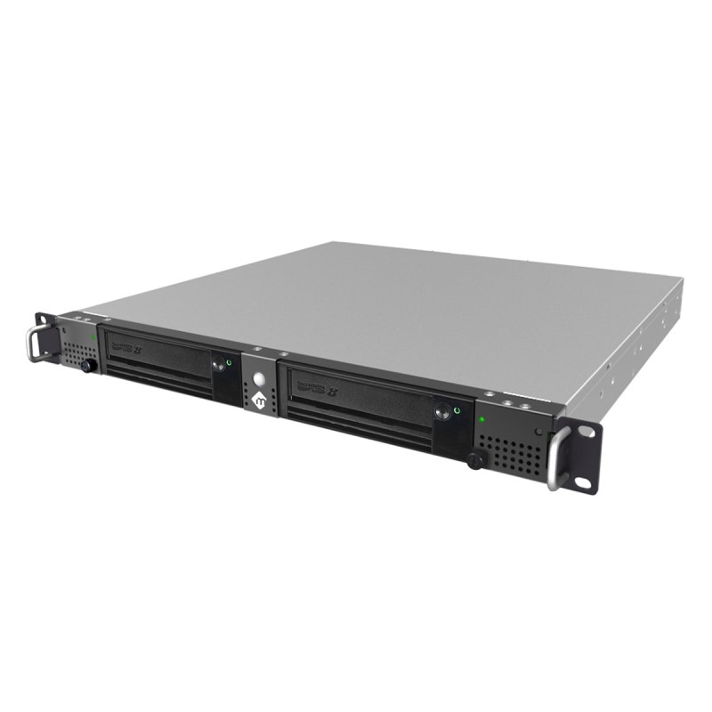 mLogic mRack - Rack Thunderbolt LTO-9 Dual Tape Drive with Hedge Canister for macOS