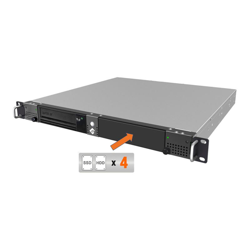 mRack DIT LTO-7 - Supports up to 4 SSD/HDDs with Hedge Canister for macOS