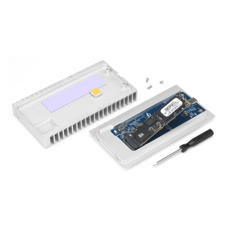 OWC Express 1M2 USB4 (40Gb/s) Bus-Powered Portable External Storage Enclosure for NVMe SSD M.2