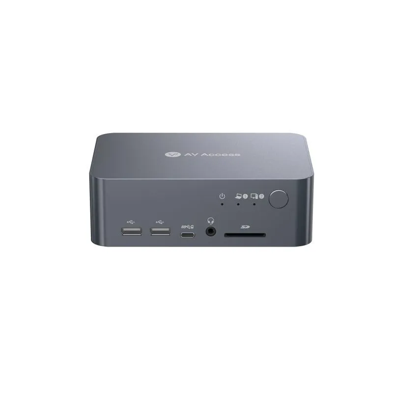 iDock C10 KVM Switch 2x host USB-C z USB 3.0, 4K Dual Monitor, 60W PD odświeżanie do 165hz