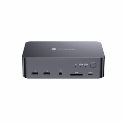 iDock C20 USB-C KVM Switch Docking Station dla 2 laptopów, 4K Dual Monitor Design