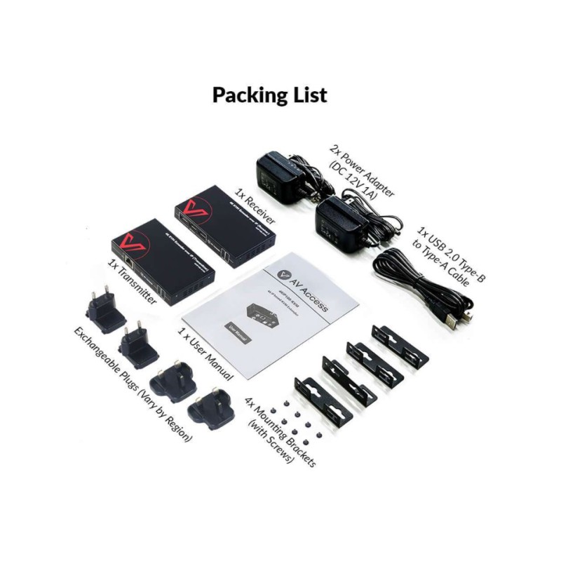 4K HDMI KVM Extender over IP, 120m/390ft USB Extender w/ Zero Latency & 1080P@120Hz, up to 16 Sets with DIP Setting