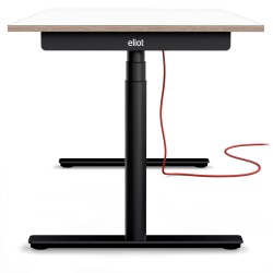 Eliot Black Original biurko z blatem Fenix Bianco