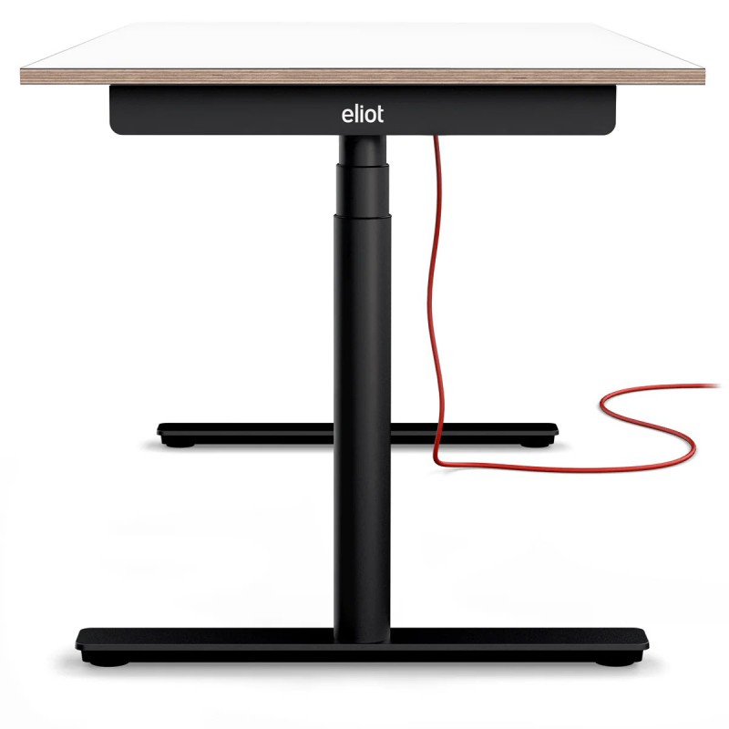Eliot Black Original biurko z blatem Fenix Bianco