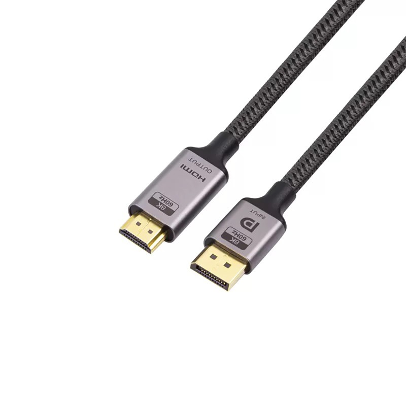 Kabel Abart Pro DisplayPort 1.4 do HDMI 2.1 8K@60Hz 4K@144Hz 48Gb/s 1m