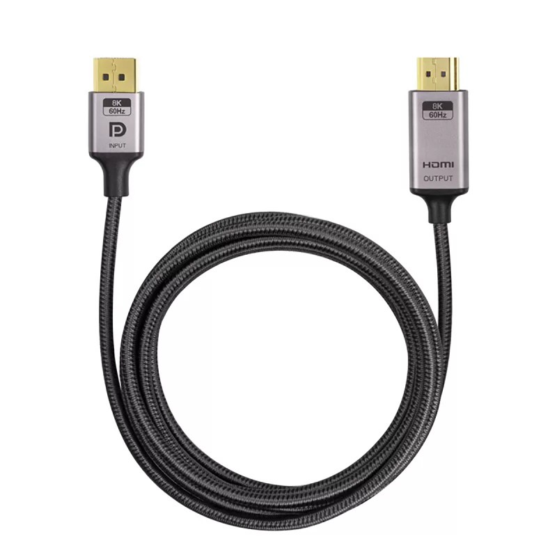 Cable Abart Pro DisplayPort 1.4 to HDMI 2.1 8K@60Hz 4K@144Hz 48Gb/s 2m
