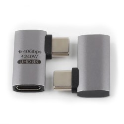 USB4 Thunderbolt 40Gb/s USB-C 240W 8K@60Hz left/right plug/socket