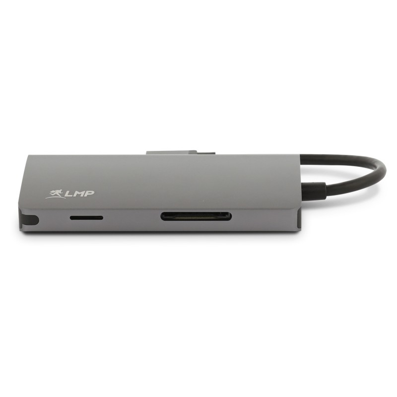 LMP USB-C 3.1 mini Dock 1xHDMI 3xUSB-A 1xRJ45 1GbE 1xUSB-C 60W SDcard HDCP