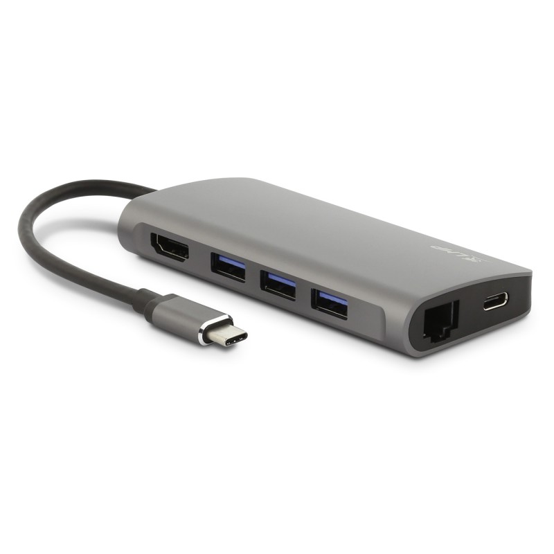 LMP USB-C 3.1 mini Dock 1xHDMI 3xUSB-A 1xRJ45 1GbE 1xUSB-C 60W SDcard HDCP