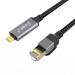 USB-C RJ45 cable USB LAN adapter 1000Mbps macOS Win iPad Android Chrome OS Linux 2m