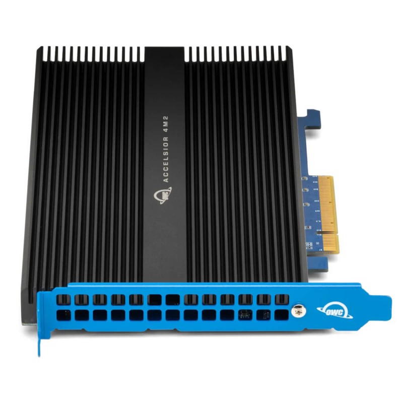 OWC Accelsior 4M2 kontroler PCIe 3.0 SSD 4x NVMe macOS Win Linux