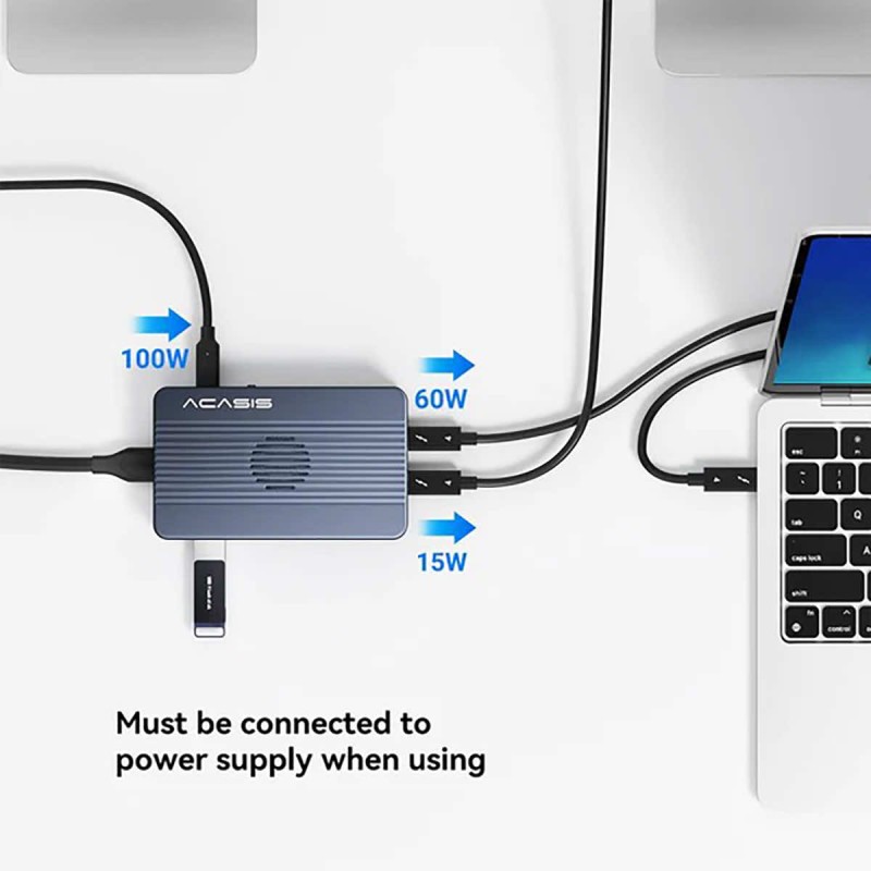 Abart Pro Sonic Dual - drive enclosure - HUB - 2x NVMe M.2 SSD PCIe USB4 Thunderbolt 40 Gb/s HDMI USB-C 40 Gb/s USB-A 10 Gb/s