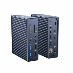 Acasis 21 Ports 40Gbps Thunderbolt 4 Docking Station USB-C, USB-A, LAN 2,5GbE, HDMI, minijack, microSD, SD
