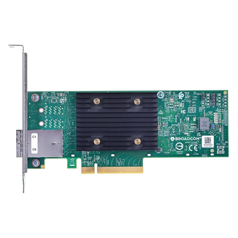 Broadcom 9500-8e HBA NVMe SAS SATA 12Gb/s LSI SAS 3808 PCIe 4.0 8x external HDD | SSD | NVMe | LTO
