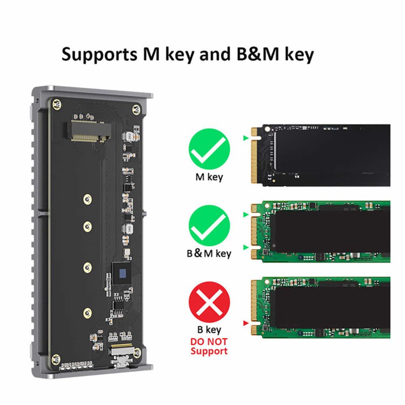 Abart Pro Sonic kieszeń na dysk SSD M.2 NVMe PCIe Thunderbolt 4 USB4 Thunderbolt 3 40Gb/s do 3500MB/s