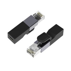 Zewnętrzna karta sieciowa RJ45 wtyk do USB-C gniazdo 1000 Mb/s uniwersalna