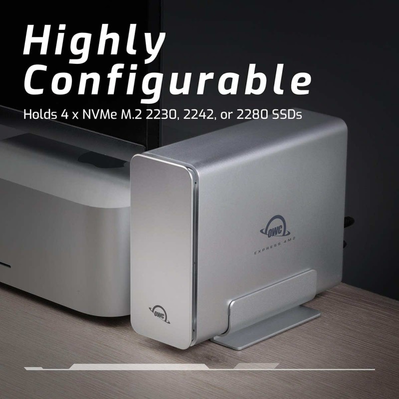 OWC Express 4M2 Enclosure 4x M.2 NVMe SSD USB4 | Thunderbolt | 40 GB/s New model!