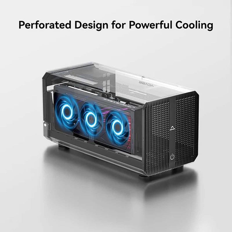 Acasis eGPU Dock 40Gb/s External Box for 1x PCIe 3.0 x16 to Thunderbolt | USB4 with USB-A 10Gb/s | without SFX Power Supply