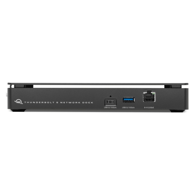 OWC Thunderbolt 5 Dual 10GbE Network Dock 2x10GbE, 1x2.5GbE, 4x Thunderbolt 5, 3x USB-A, 1x USB-C, AVB Ready