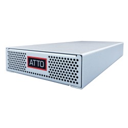 ATTO ThunderLink 5642 Dual-Port Thunderbolt™ 5 to SFP+ optical dual-port 64Gb Fibre Channel Adapter