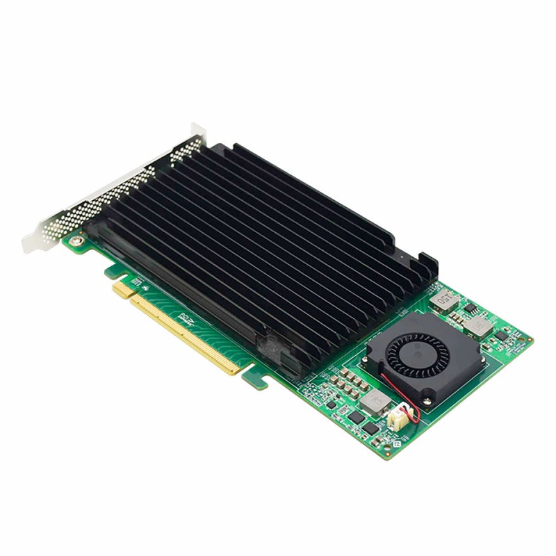 4x SSD NVMe M.2 controller for PCIe 3.0 x16 PEX8747 without bifurcation Windows macOS Linux RedHat