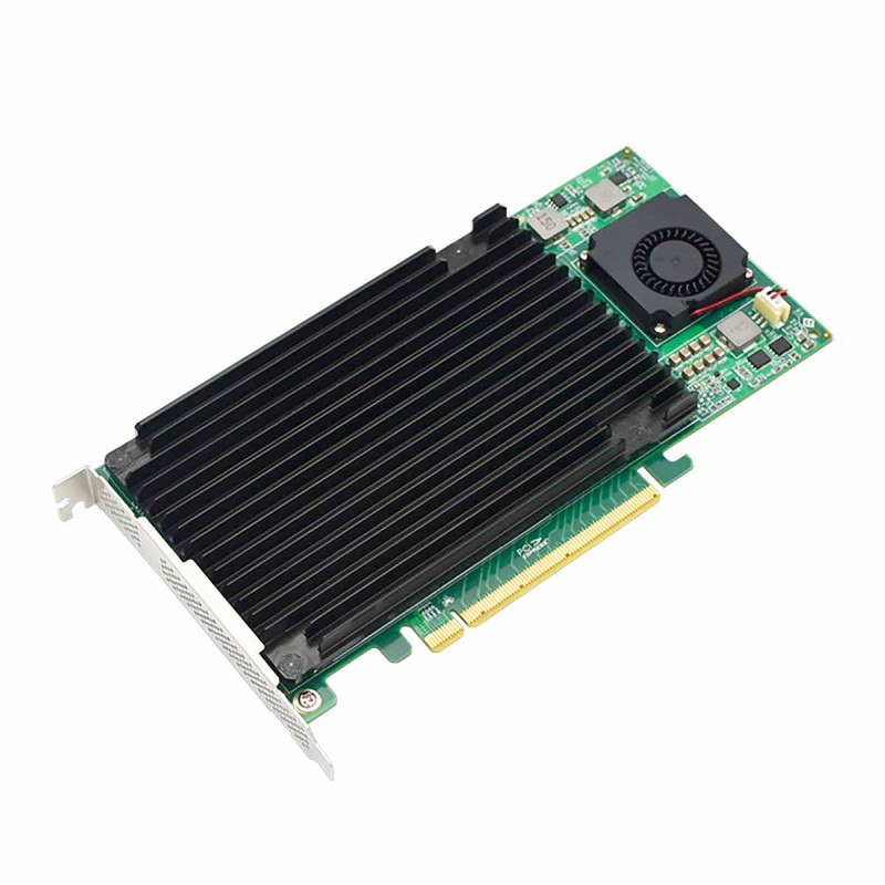 Kontroler 4x SSD NVMe M.2 do PCIe 3.0 x16 PEX8747 bez bifurkacji Windows macOS Linux RedHat