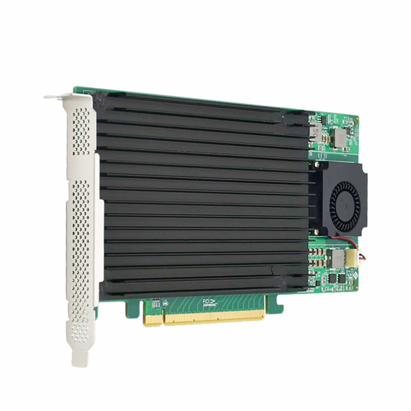 4x SSD NVMe M.2 controller for PCIe 3.0 x16 PEX8747 without bifurcation Windows macOS Linux RedHat
