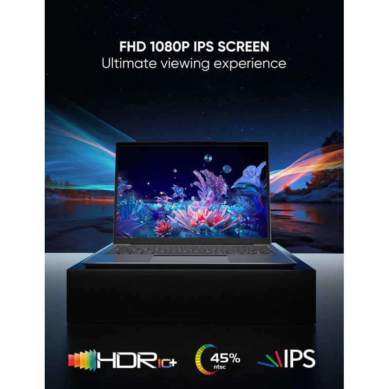 14.1 Inch Dopesplay 1200p HDR IPS Portable Monitor With Keyboard Built-In 5000mah Battery