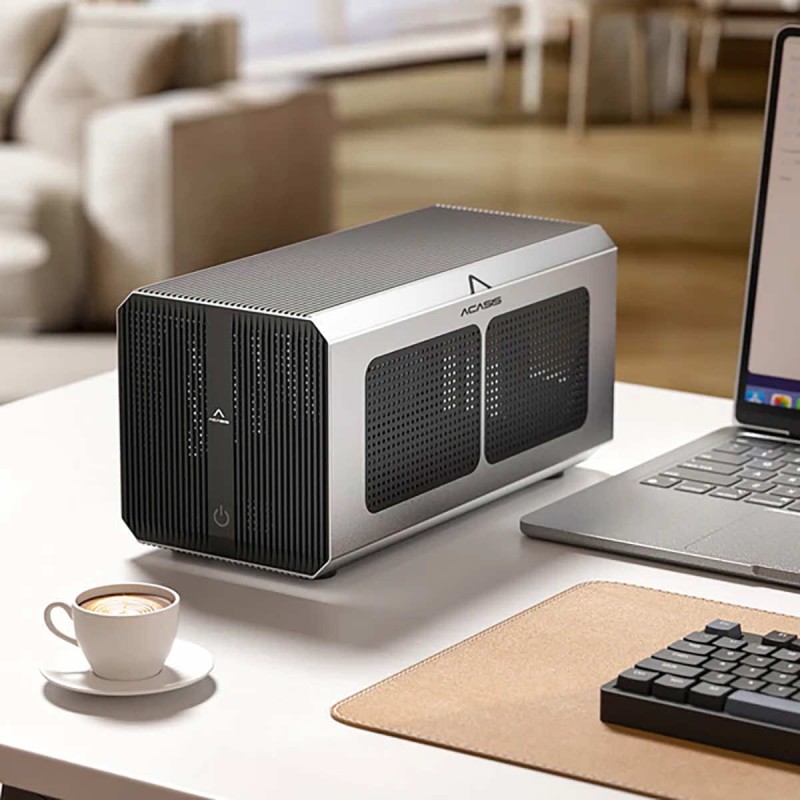 Acasis eGPU Dock 40Gb/s External Box for 1x PCIe 3.0 x16 to Thunderbolt | USB4 with USB-A 10Gb/s | with SFX 650W Power Supply