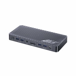 iDock B10 USB-C KVM Switch Docking Station 1 Laptop & 1 Desktop, 8K@60Hz Dual Monitors, 100W PD, USB 3.2, 1GbE