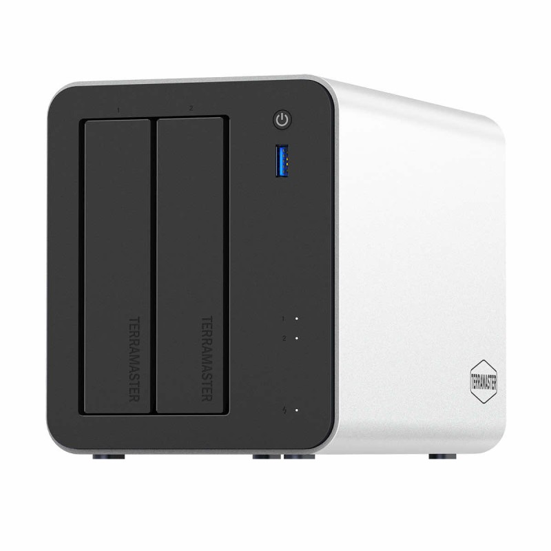 NAS TerraMaster F2-425 Plus 1x256GB NVMe + 2xM.2 Slot 0TB HDD 2x 5GbE 8GBRAM 4xUSB TOS pre-installed