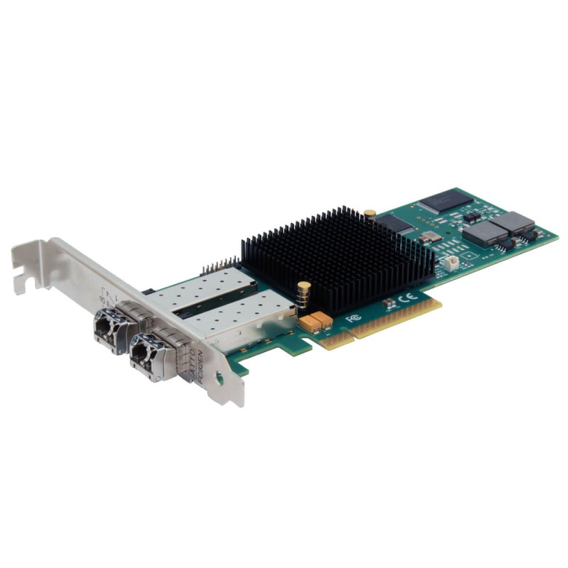 ATTO Celerity FC-82EN 8Gb FC 2Ch. PCIe x8 Gen2.0 Optical SFP+ LC Low Profile HBA