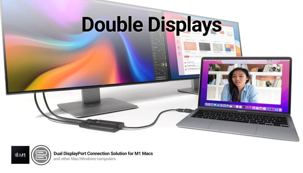Trzy wyświetlacze do Apple Mac z M1/M2/M3? To nie problem!